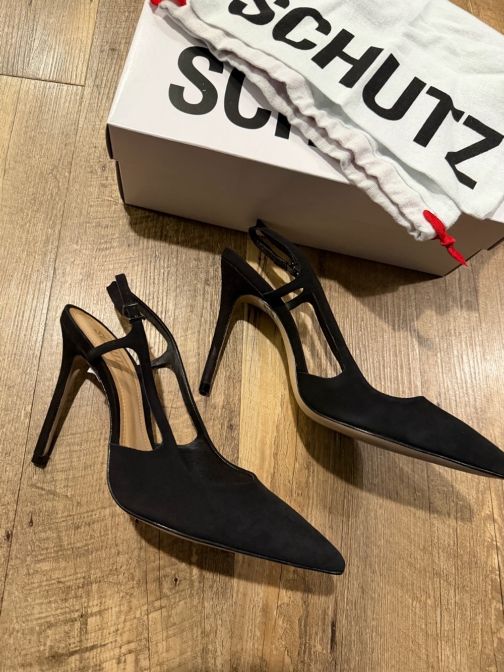 Schutz Boris 75MM Suede Slingback Pumps 7.5 - Picture 5 of 11